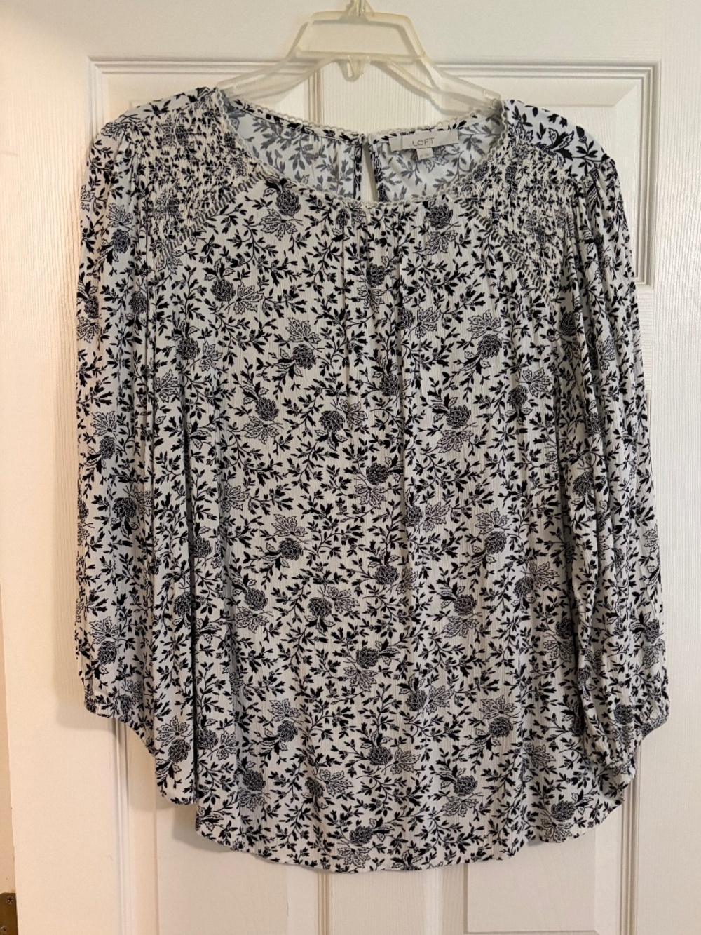 Print Peasant blouse